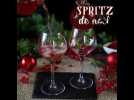 Spritz à la grenade, le cocktail dans une boule de noël !