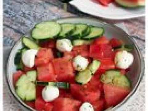 Salade de pastèque et concombre