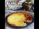 Gâteau extra rapide et facile avec seulement 3 ingrédients!
