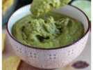 Guacamole de petits pois et citron vert