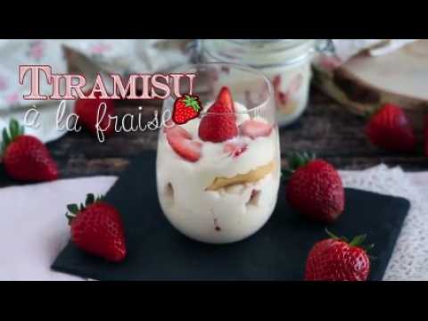 Verrines tiramisu aux fraises bien frais