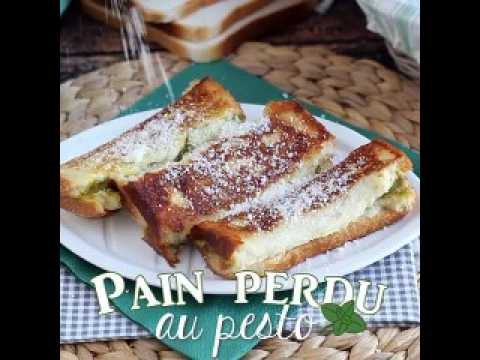 Pains perdus salés au pesto