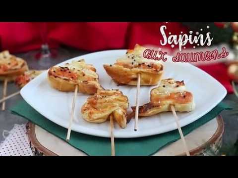 Sapins feuilletés aux deux saumons