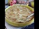 Crumble pommes poires extra croquant et fondant