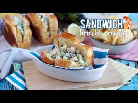 Crevettes roll - sandwich brioché aux crevettes