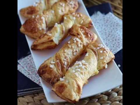 Torsades feuilletées à la crème pâtissière vanille