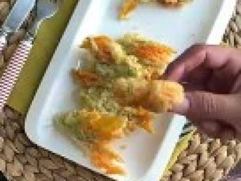 Beignets de fleurs de courgettes : technique et recette