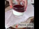 Panna cotta au coulis de fruits rouges