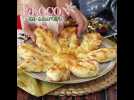 Flocon feuilleté au saumon et fromage frais, parfait pour picorer à l'apéro