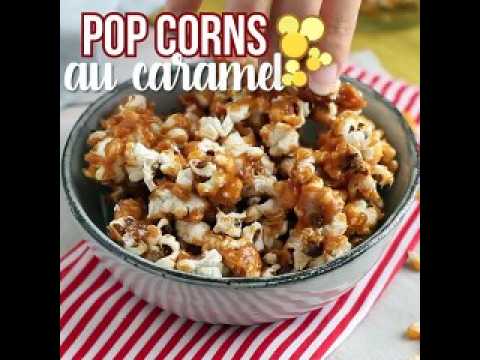 Pop corns au caramel