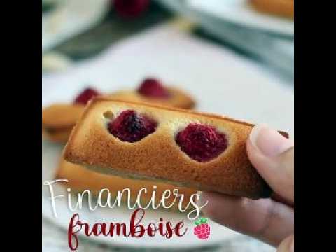 Financiers aux framboises, la recette détaillée et facile à faire