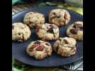 Cookies au chocolat, cacahuètes et amandes