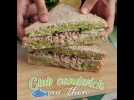 Club sandwich au thon et à l'avocat