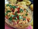 Tagliatelle feta tomates cerises - baked feta pasta