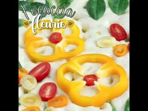 Focaccia fleurie - focaccia art