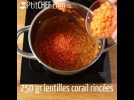 Dahl de lentilles corail facile