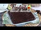 Fondant avocat chocolat sans beurre - sans lactose