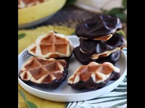Mini gaufres au chocolat