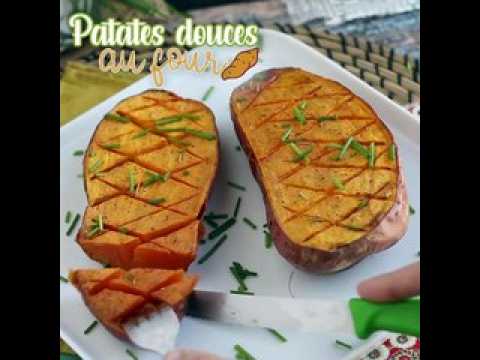 Patates douces au four