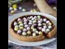 Tarte de pâques au chocolat et caramel, le dessert le plus gourmand pour pâques
