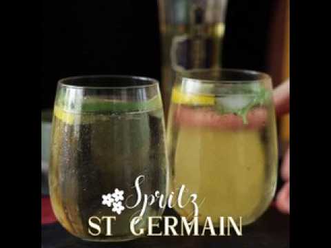 Spritz st-germain à la liqueur de fleur de sureau, le cocktail ultra frais pour l'été