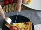 Quiche tomate feta végétarienne, parfait pour emporter en pique-nique!