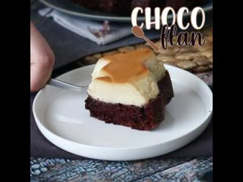 Choco flan, l'association parfaite d'un gâteau moelleux au chocolat et d'un flan vanille caramel