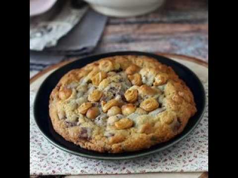 Cookies xxl noisettes, chocolat au lait et praliné