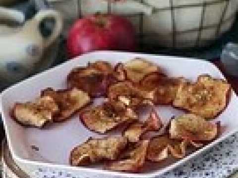Chips de pomme à la cannelle au air fryer