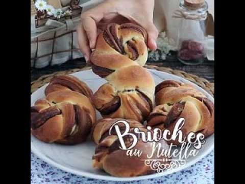 Brioches tressées au nutella