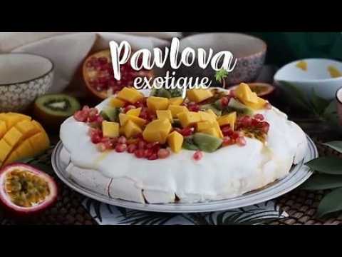 Pavlova aux fruits exotiques facile