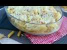 Gratin de pâtes jambon fromage