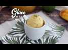 Glace à la mangue sans sorbetière