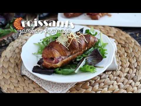 Croissants au jambon et au fromage