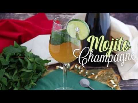 Mojito royal au champagne