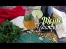 Mojito royal au champagne