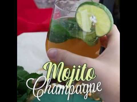 Mojito royal au champagne
