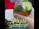 Mojito royal au champagne