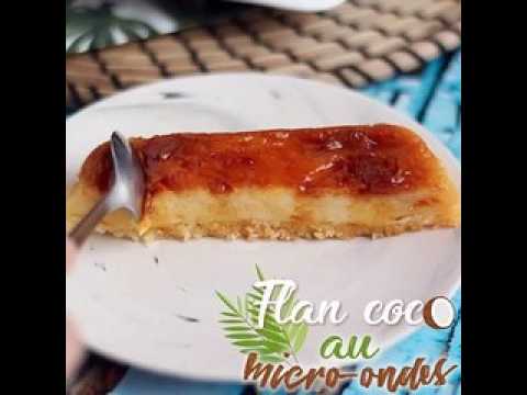 Flan coco au micro-ondes en 8 minutes