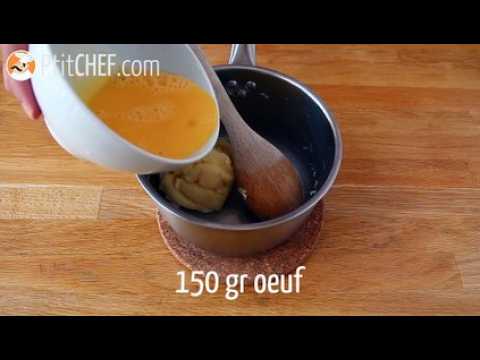 Choux craquelin à la crème à la vanille