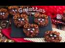 Galettes roses des sables rennes de noël