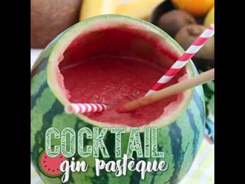 Cocktail gin pastèque