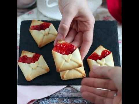 Sablés "enveloppes d'amour" pour la saint-valentin