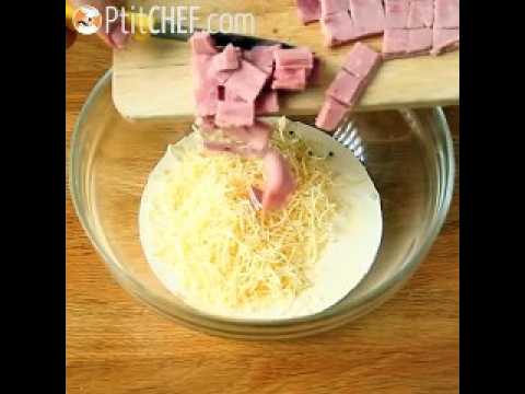 Gratin de pâtes jambon fromage