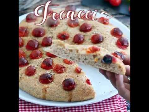 Focaccia aux tomates cerises