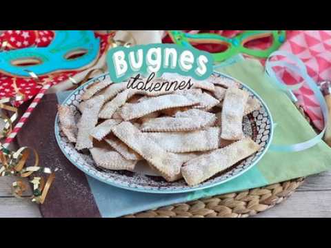 Chiacchiere di carnevale - bugnes italiennes au four