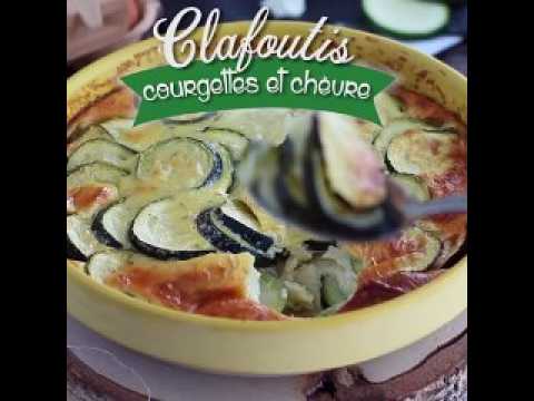 Clafoutis aux courgettes et fromage de chèvre