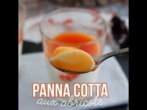 Panna cotta à la vanille et son coulis d'abricots