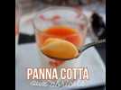Panna cotta à la vanille et son coulis d'abricots