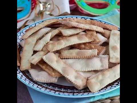 Chiacchiere di carnevale - bugnes italiennes au four